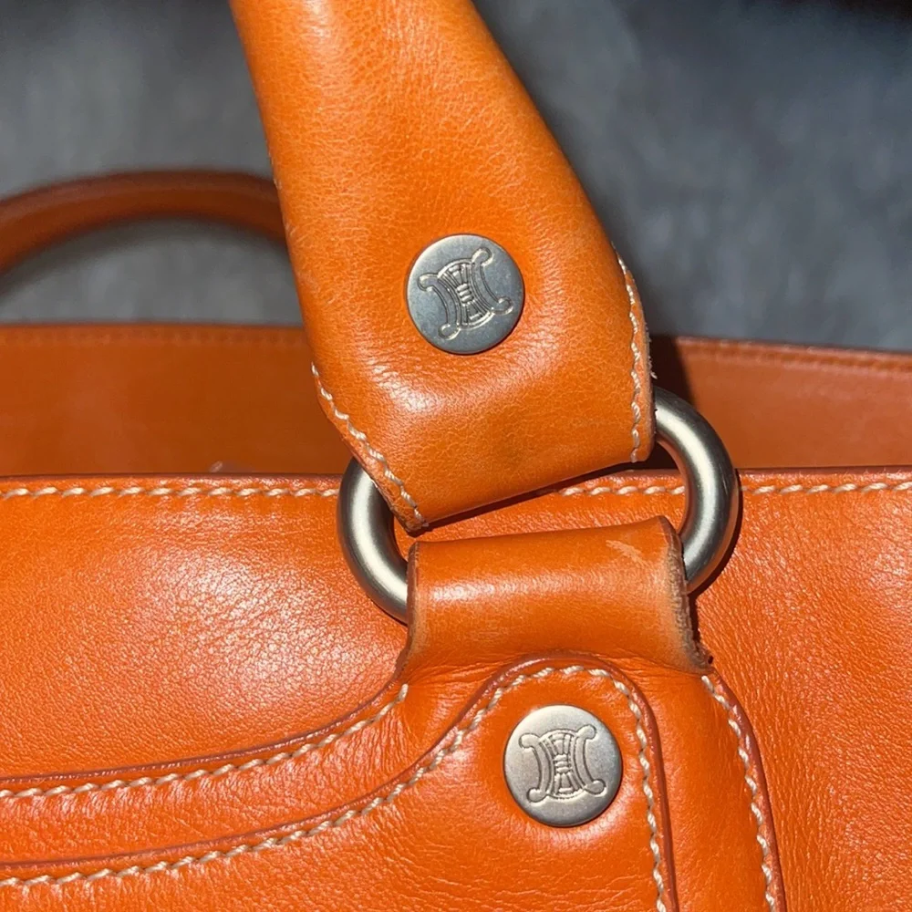 GUC Celine Leather Boogie Bag in Orange Brown (vintage) - Picture 8 of 15